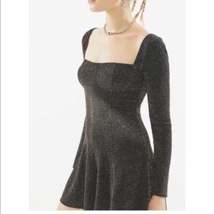 Urban Outfitters Long sleeve sparkly romper